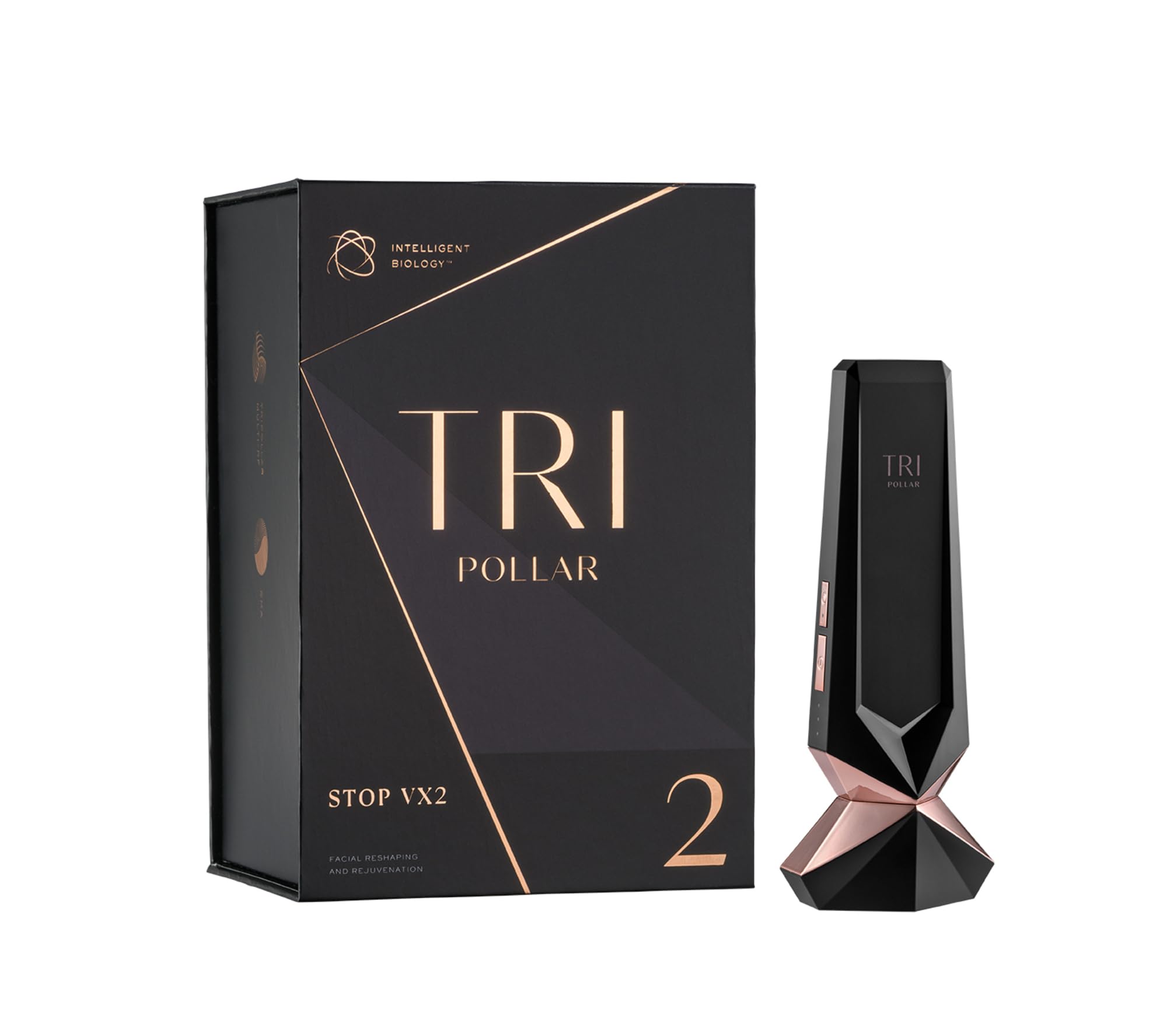 Pollogen Stop U Model UXV Device | TriPollar Stop Vx 2 | New Multi-RF + DMA Technology | Home Facial Device