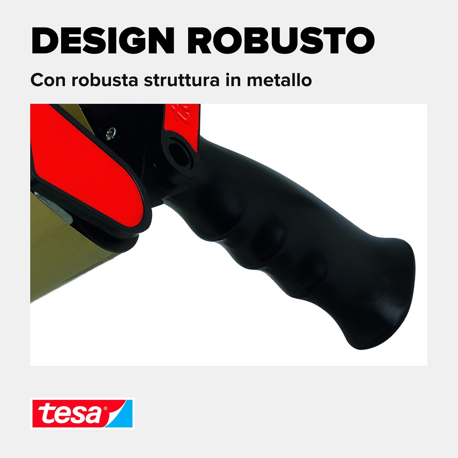 tesa 56403 Dispenser Manuale CLASSIC - Dispenser Manuale per Nastri per l'Imballaggio fino a 50 mm di Larghezza