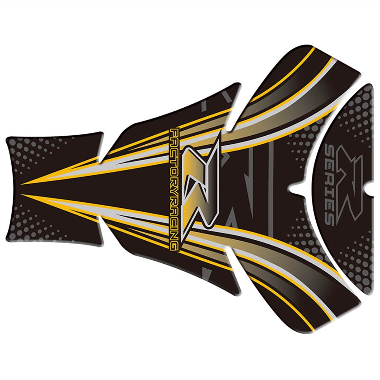 Tankpad Für Aprilia SL 750 Shiver GT 2007 - 3D Effekt In Schwarz Gold