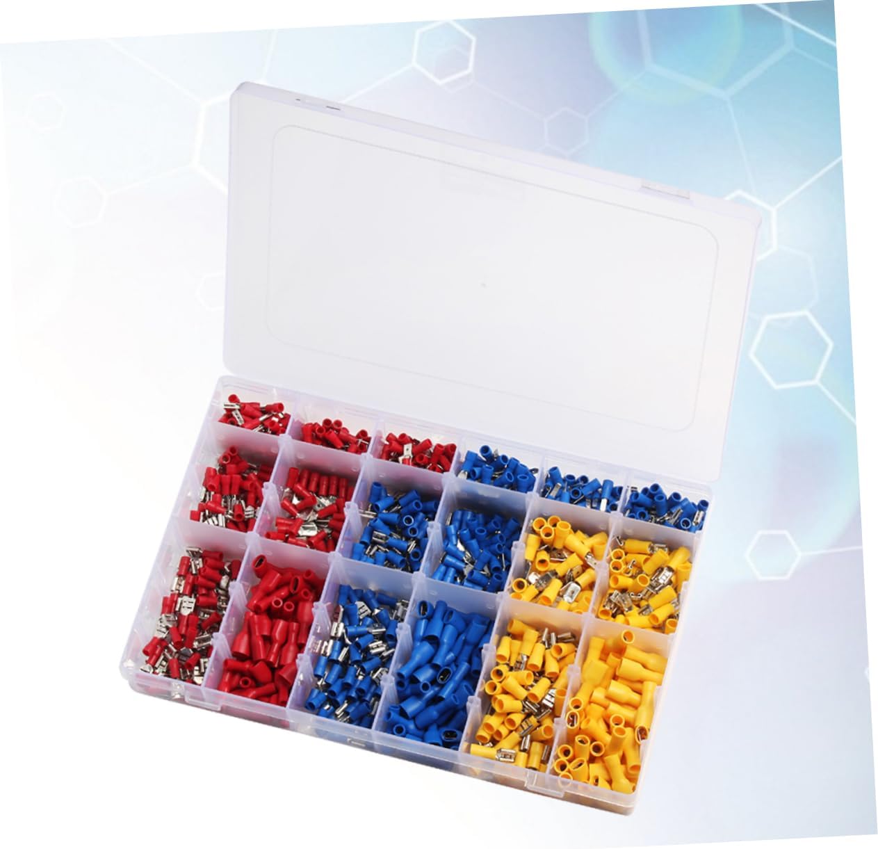 900pcs Multi-Application Terminal Block Set Crimp Terminal Connectors Electrical Insulated Connectors for Repair Projects
