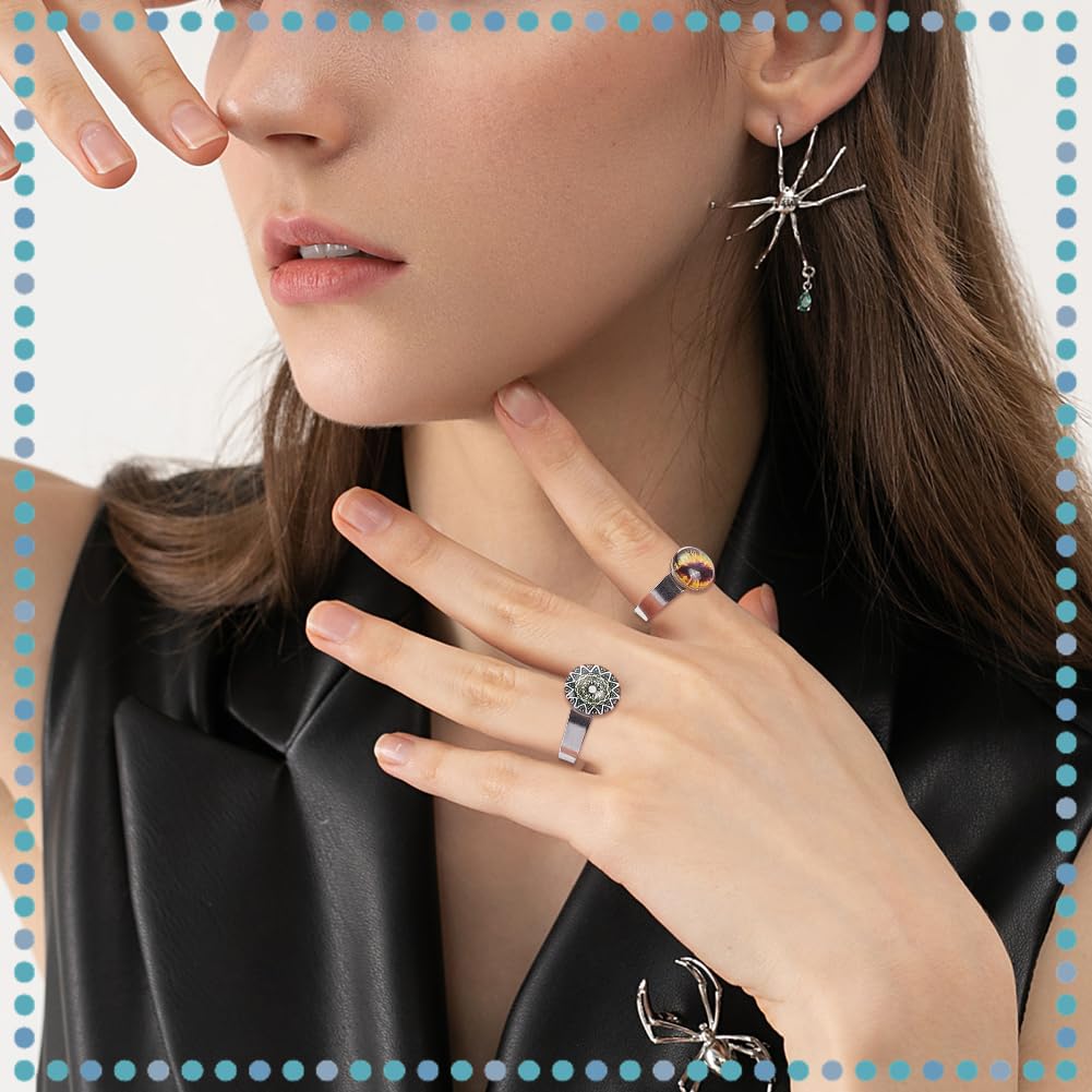 Basi Per Anelli Regolabili 10 Pezzi – In Acciaio Inossidabile, Per Cabochon - Foto 4