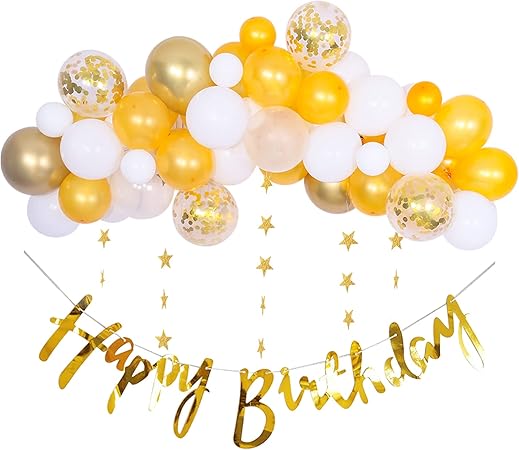 Amazon Co Jp Lausatek 誕生日 バルーン バルーンガーランド 風船セット バースデー 飾り付け Happy Birthday パーティー 子供 1歳 100日 飾り フォトブース ゴルード おもちゃ