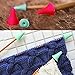 BronaGrand 40 Pcs Knit Knitting Needles Point Protectors/Stoppers 2 Sizes for Knitting Craft(Needles Point Protectors) Random Color