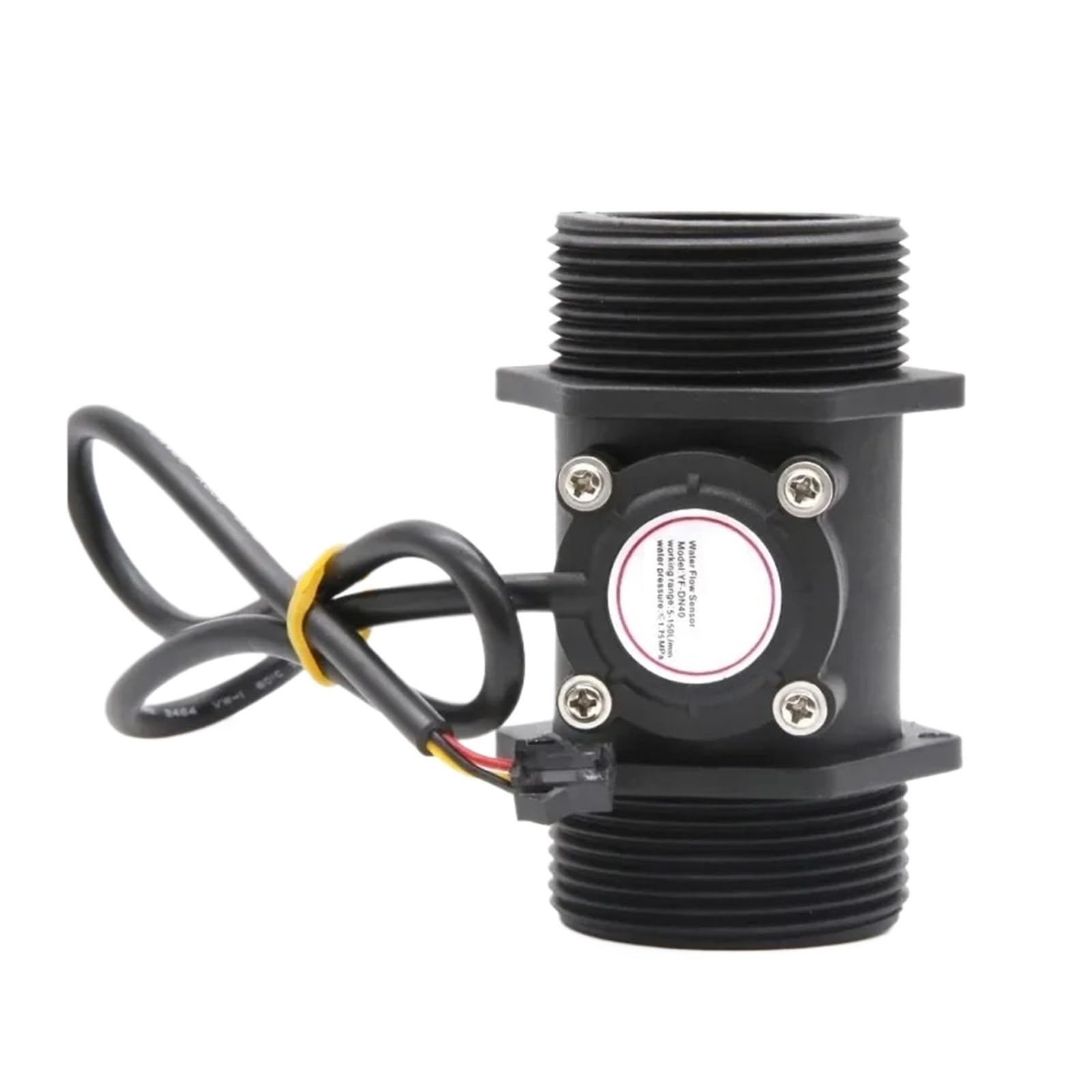 SDGBCXD flow meter, DN40 1.5 Inch Plastic Flowmeter Water Flow Control Sensor 5~150L/Min