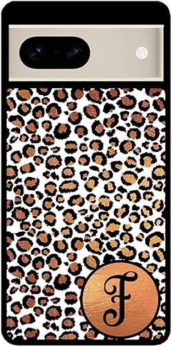 Miniatura 2 de White Gold Foil Leopard Skin Personalized Black Rubber Phone Case Compatible With Google Pixel 10, 10 Pro, 10 Pro XL, 9a, 9 Pro, Pixel 9, Pixel 9