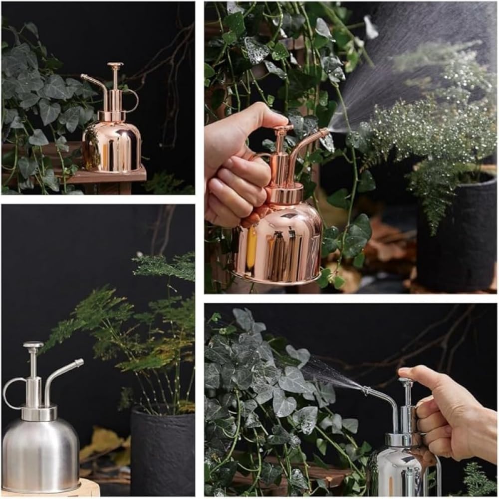 じょうろ スプレーボトル 小型ジョウロ おしゃれ 植物用 清掃用 園芸用品 極細ミスト 如雨露 霧吹き ステンレス 噴霧器 空ボトル