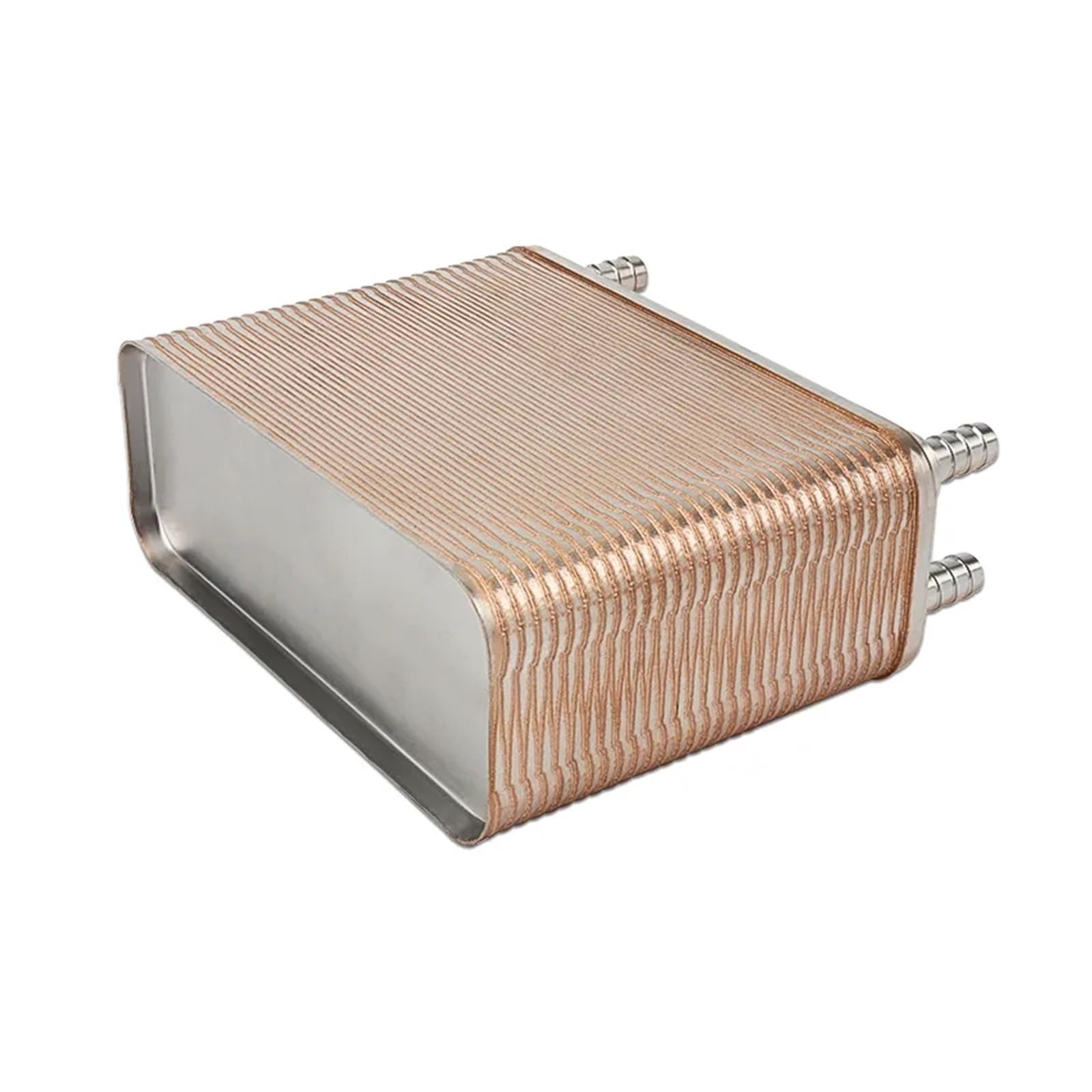 SS 304-Wärmetauscher, 60 Platten, Würzekühler, Gelötete Platte, Fassbier-Würzekühler For Selbst Gebrautes Bier, Lebensmittelqualität, X 1/2" NPT-Steckschlauch Mühelose Reinigung
