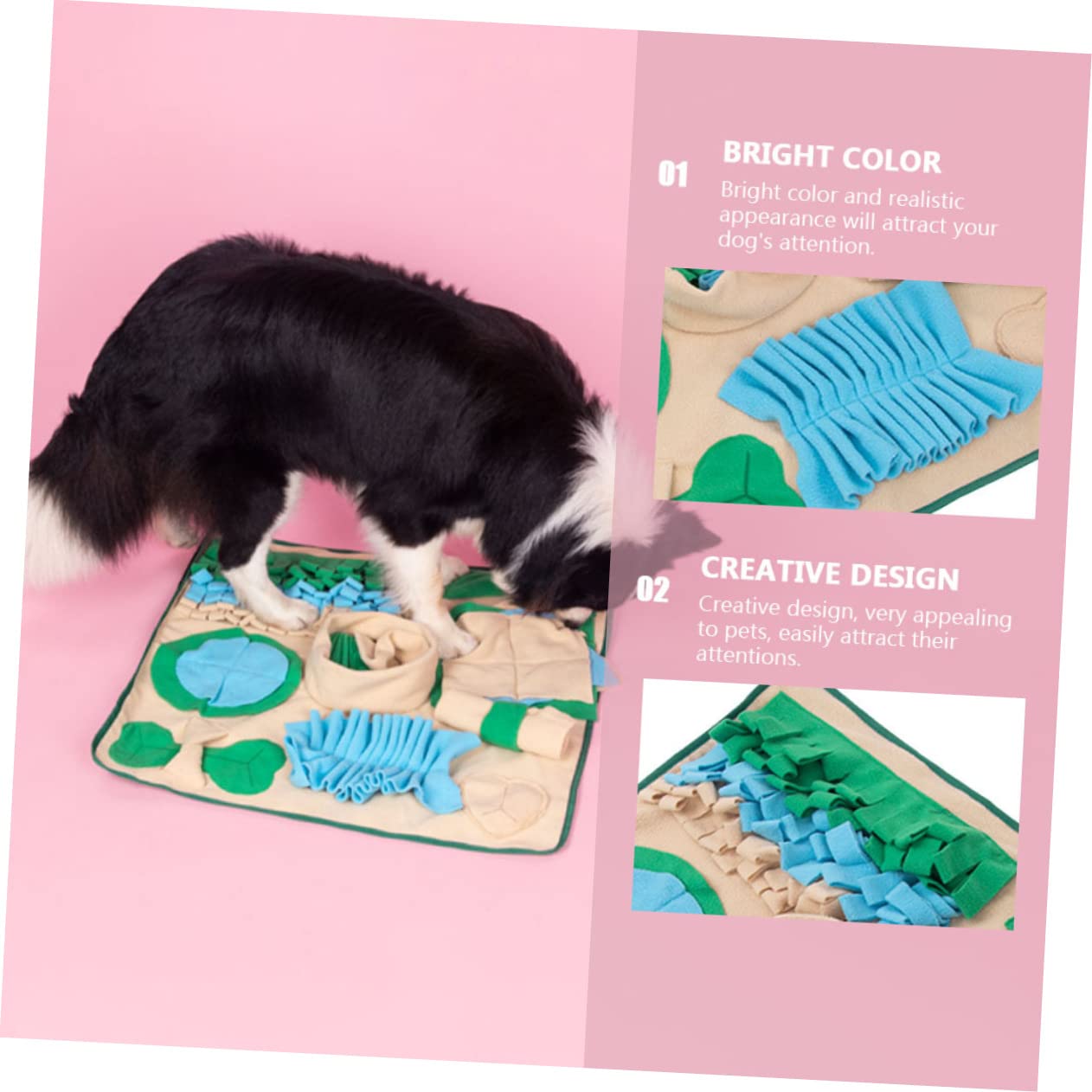 Angoily 1pezzi Tappeto Olfattivo Per Cani e Gatti Capacità Per Addestramento e Alimentazione Lenta Design Creativo Per Appetito e Lo Stress Degli Animali Domestici