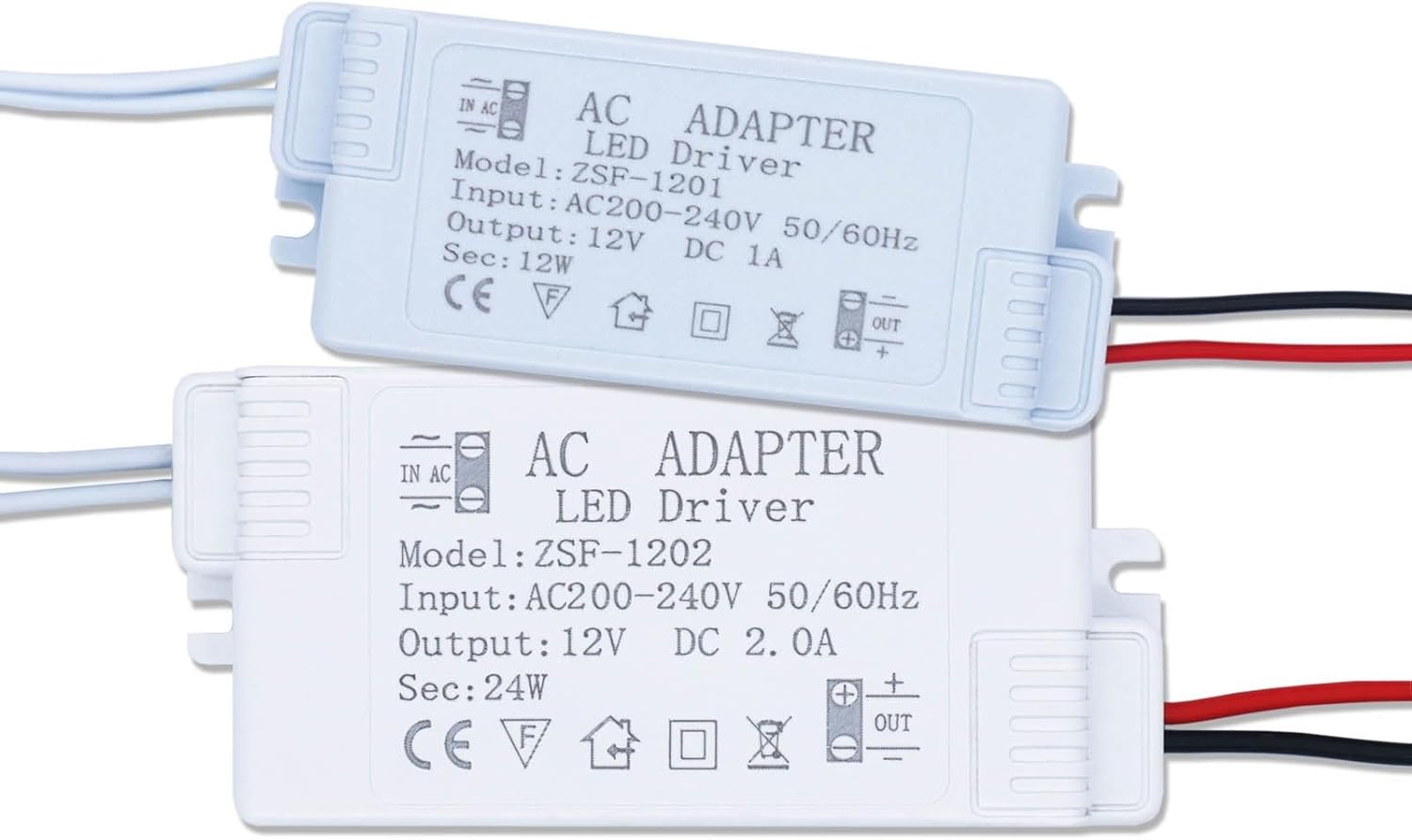 LED Driver Power Supply 12W 24W 36W DC12V 1A 2A 3A LED Strip AC220 Power Control Lighting Transformer(12W DC12V 1A)