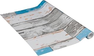 Venilia Lámina adhesiva Perfect Fix, Madera Azul escuro, 67,5cm x 2m, Espesor 150μ, Vinilo autoadhesivo para muebles o cocina, decorativas papel pintado pared, PVC sin ftalatos, Fabricado en UE