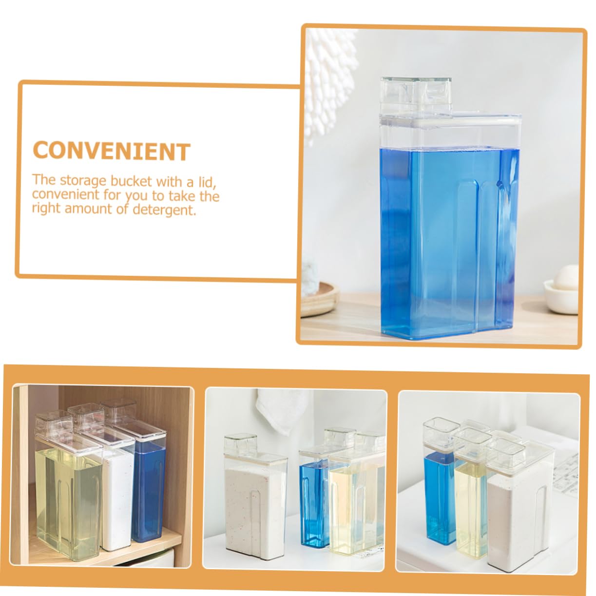 2piezas Botellas De Lavandería Rellenables De Transparente para Líquidos Detergentes y Jabones para Almacenamiento De Loción Baño