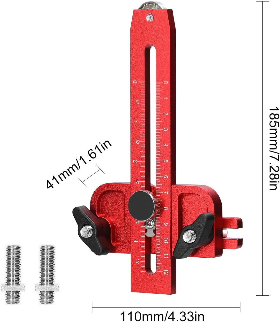 Thin Rip Jig Table Saw Jig Guide, Table Band Saw, Woodworking Thin Ripping Guide Locator for 3/4x3/8 3/8x1/4 Inch T Slot, Table Saw Accessories for Repeat Narrow Strip Cuts Works