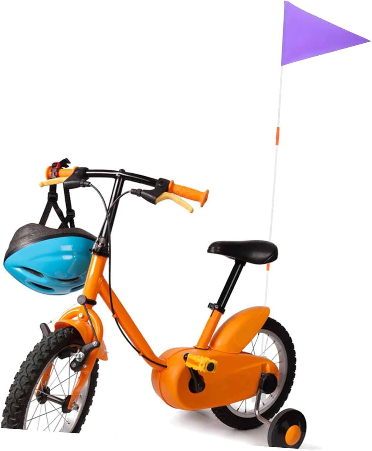 POPETPOP 5sets Bike Safety Flag Smooth Surface Easy to Install Rear Bike Flag Kit for Cycling Accessories