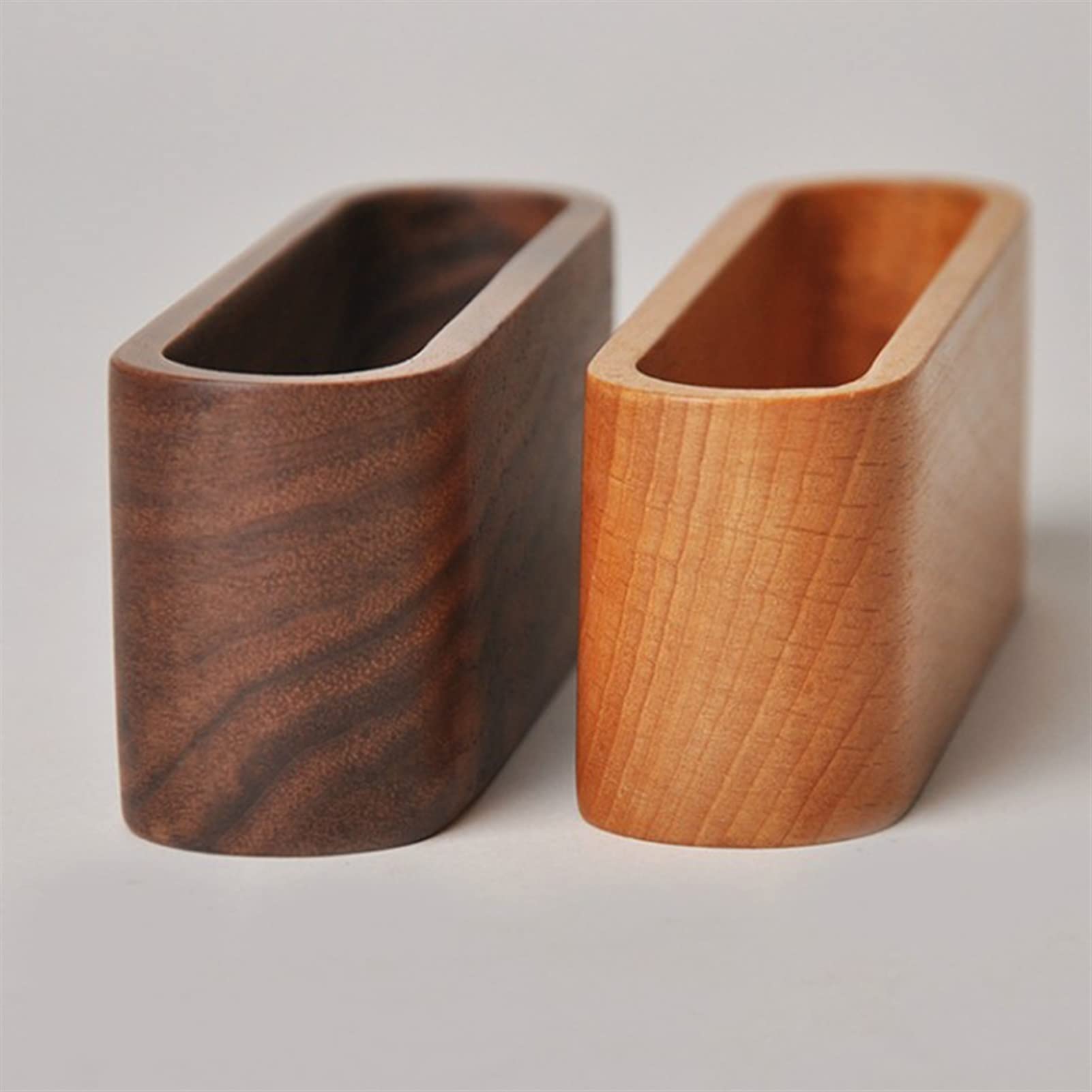 Etui na karty/etui na karty 1 szt. Naturalnie drewniane etui na wizytówki etui na notatki stojak na karty organizer na biurko ozdoby na biurko materiały biurowe rękodzieło etui na wizytówki (kolor: