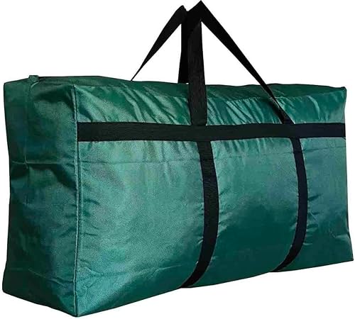 DoYiKe Bolsa de lona de almacenamiento extra grande para viajes, plegable, de gran tamaño, grande, grande, verde, bolsa de lona