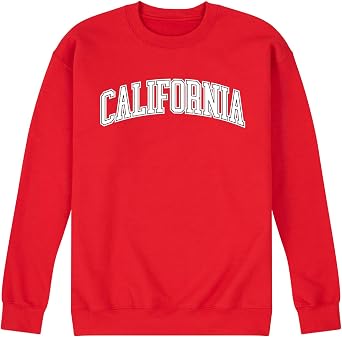 Instant Message - California Collegiate - Mens Crew Fleece Sweatshirt