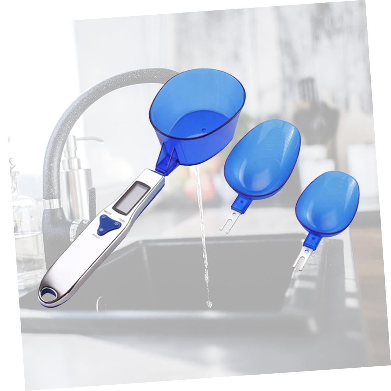 COLLBATH Elektronische Digitale Löffelwaage Aus Kunststoff Lcd Display Für Küche Und Labor 300 G/0,1g Präzise Messung Mit Automatischer Abschaltung