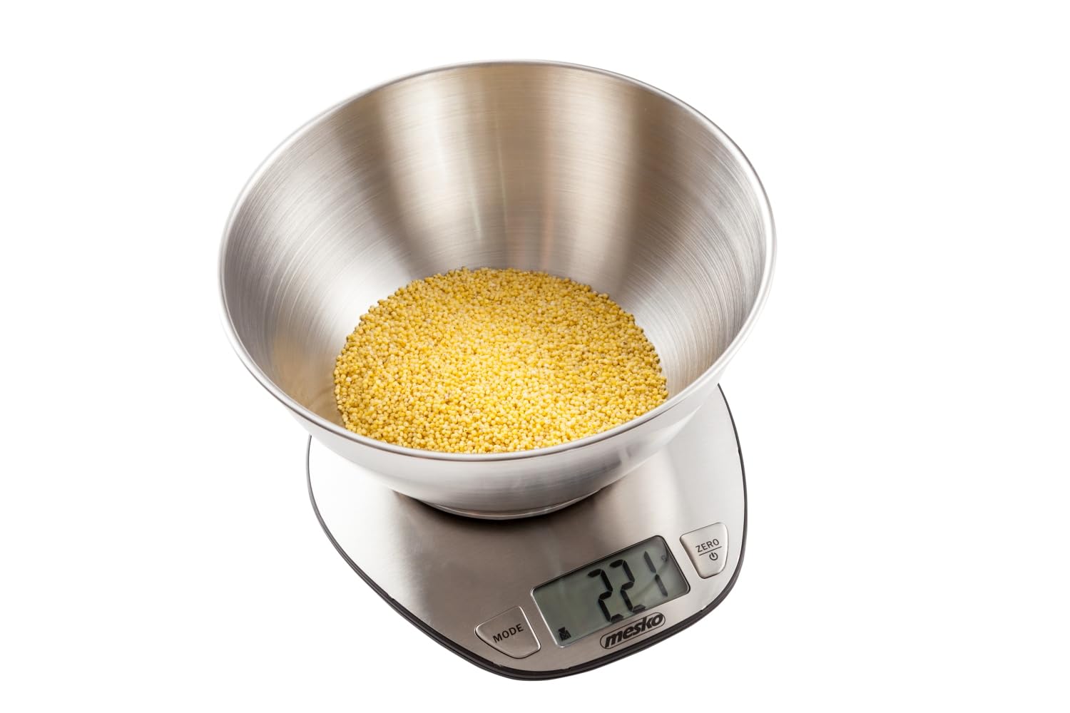 Mesko Cyfrowa Waga Kuchenna, Stal Nierdzewna, Szary, do 5 kg