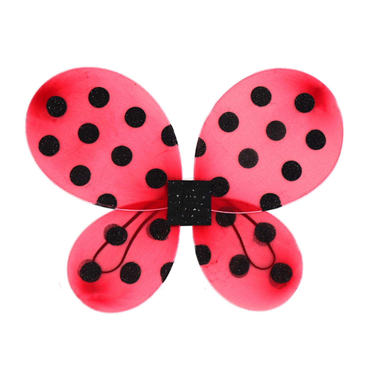 Selvfz Girls A Dreamlike Ladybirds Fairy Wing Birthday Party Halloween Princess Cosplay Props Ladybirds/Bees Costume Prop Costumes
