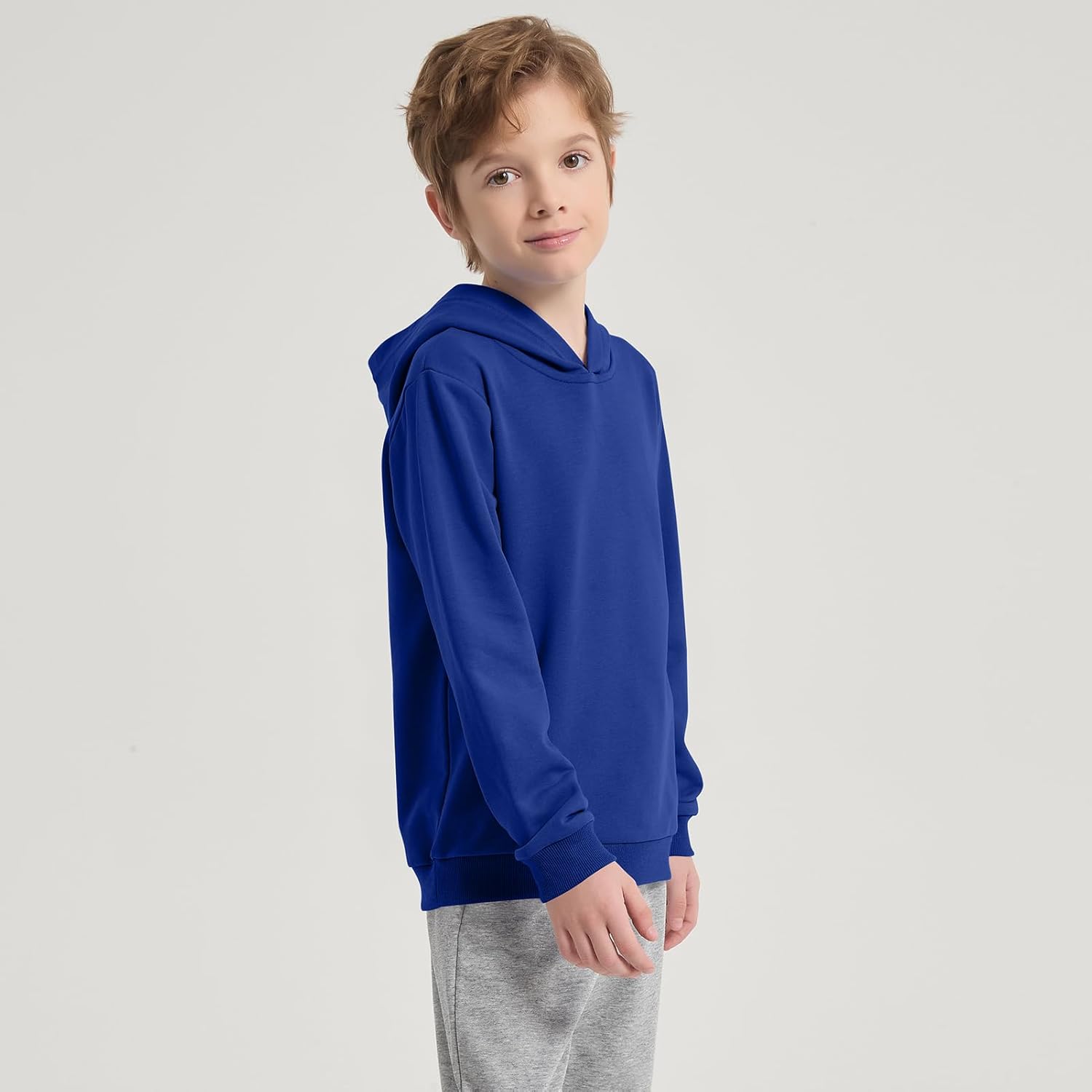 2 Pack Cotton Kids Hoodies Light Weight Sweatshirts (Thin) Boys Girls Fall Spring Long Sleeve Pullover Toddlers Tops - Image 5