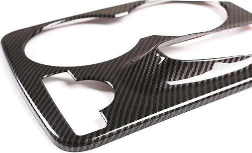 Miniatura 8 de YIWANG ABS cromado para consola de coche, cubierta de marco para Mercedes Benz GLK X204 2008-2015 accesorio de conducción izquierda (fibra de