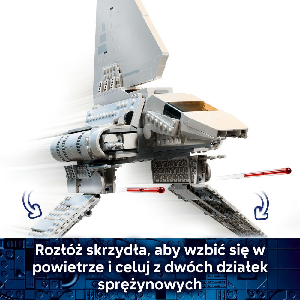 LEGO Star Wars Imperialny prom typu Lambda 75459 | Statek kosmiczny, z Gwiezdnych Wojen, prezent dla fana Star Wars 14+, klocki konstrukcyjne dla nastolatków, 961 elementów