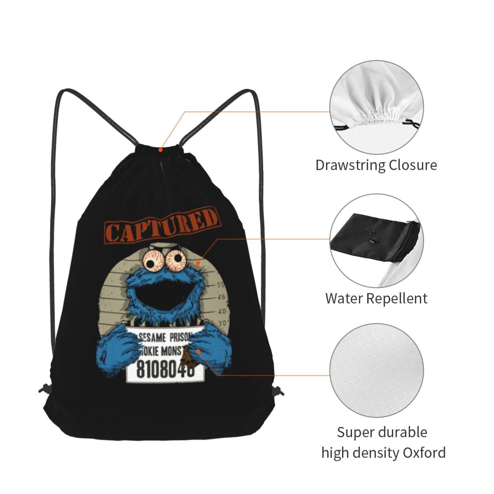 Amazon.co.jp: ナップサック クッキーモンスター 巾着袋 ジムサック