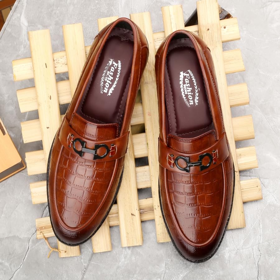 Image of WUGATTI Synthetic Slip-On Premium Attractive Professional Stylish Loafers for Men