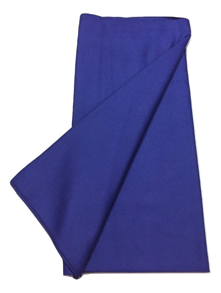 BKRKJBKRKJ Women's Lizibizi Cotton Unstitched Dress Material Plain Fabric by Meter Running for Sewing Suit,Salwar,Shirt,Kurta,Pyjama,Kameez,Chudidar,Patiyala,Blouse,Pathani (Royal Blue, 2.5 Meter)