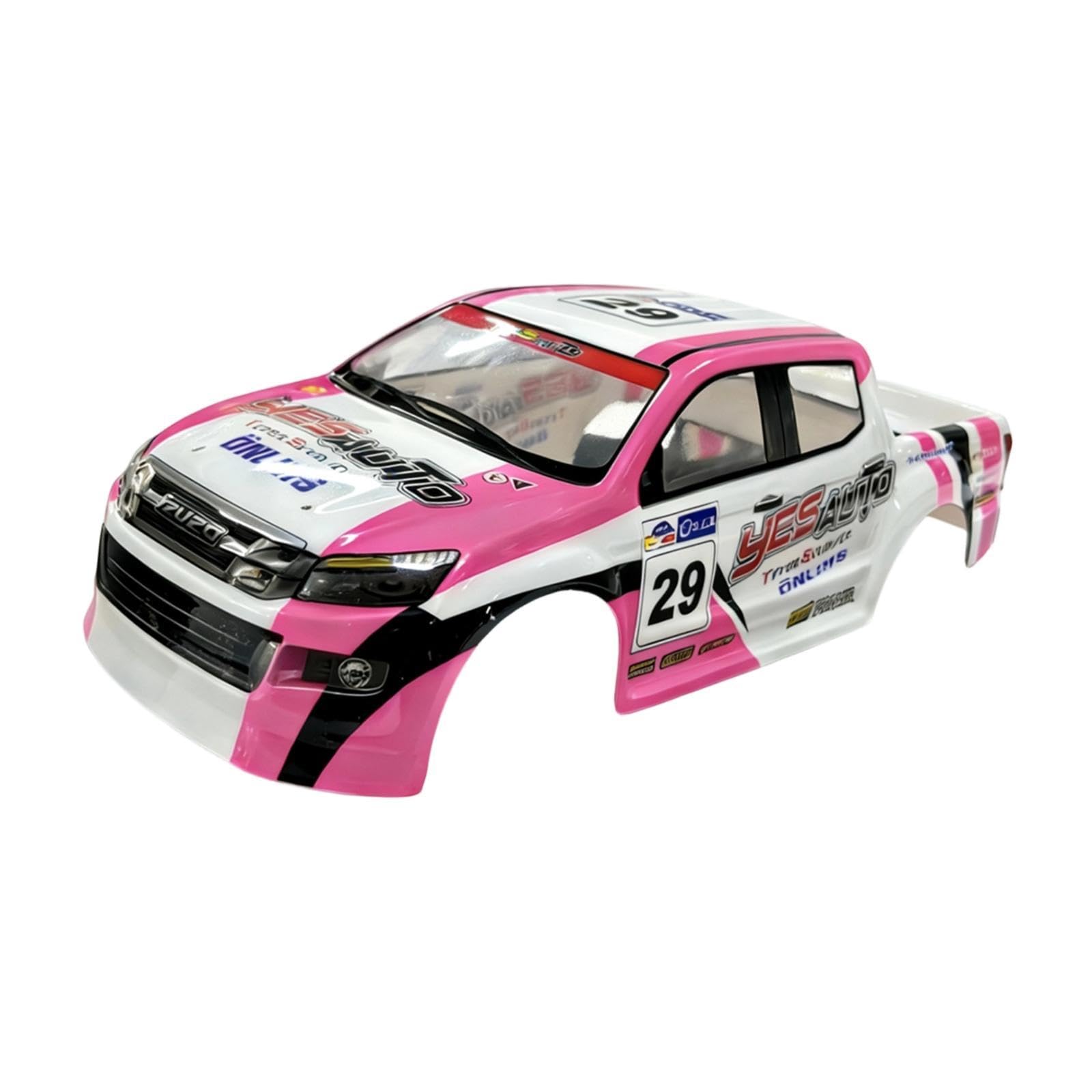 F Fityle Carcasas de carrocería para Coche RC Resistentes a 1/10, Accesorios de Repuesto Profesionales, Suministros, instalación Sencilla, Carcasas de, Rosa