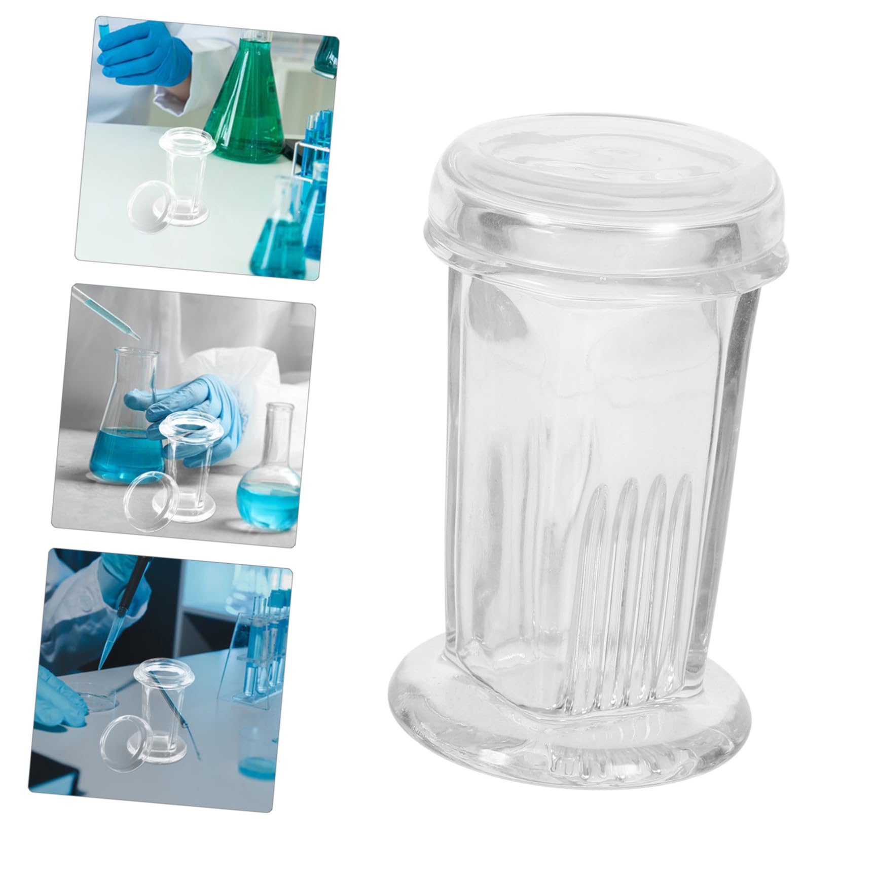 Tarros de Tinción de Vidrio con Tapa Transparente para Portaobjetos, Frascos de Laboratorio Resistentes y Duraderos para Biología y Botánica