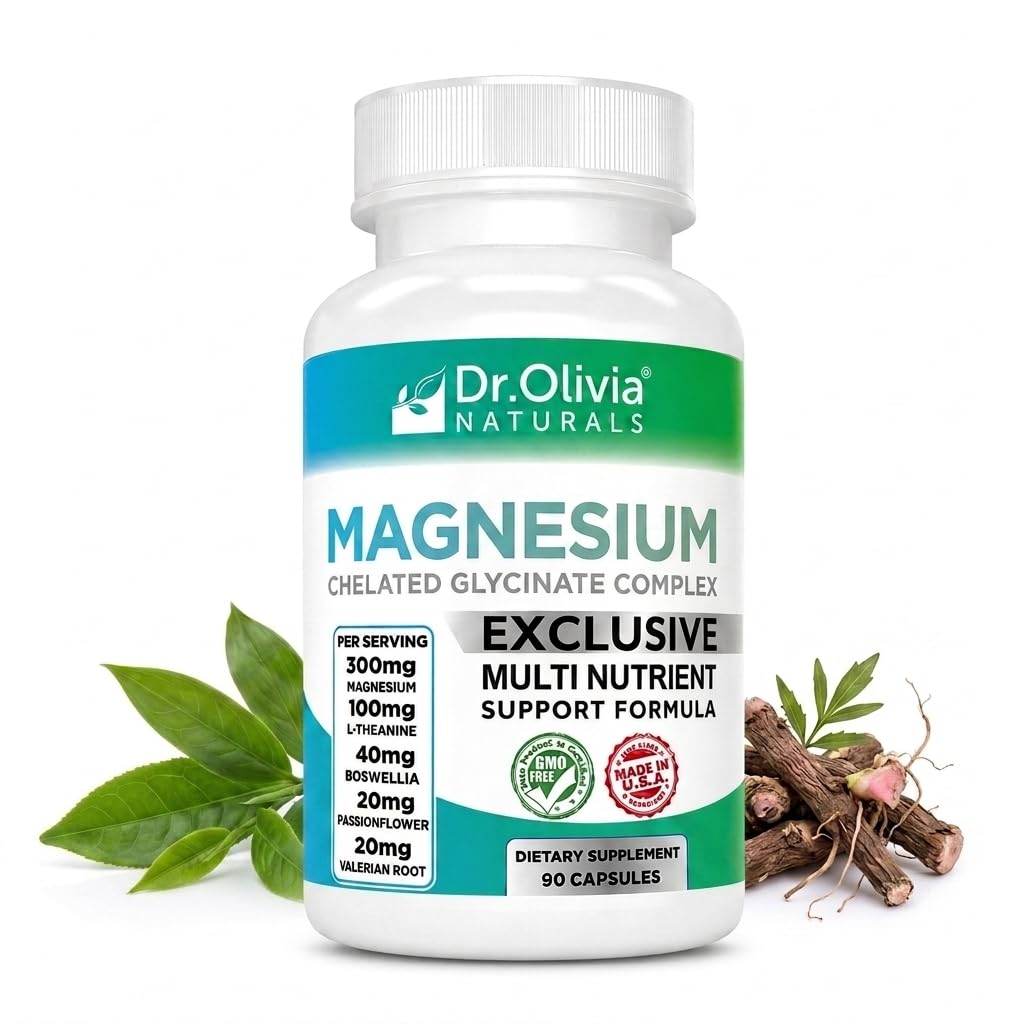 健康・医学 ONIGILI Amazon.com: Dr. Olivia Naturals Magnesium Glycinate Complex - L