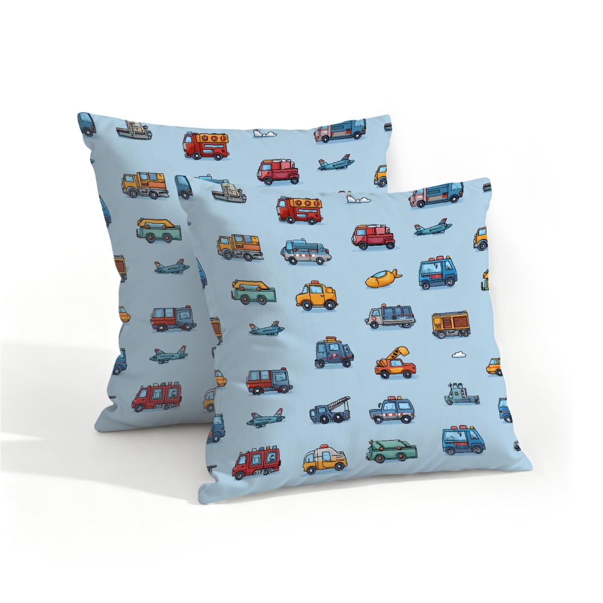 Outdoor Pillow Covers Waterproof Pillowcases 16x16in Set of 2 Vehicle Car Truck Decorative Throw Cushion Case for Couch Sofa Garden Patio Furniture