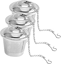 UPKOCH 3 Pçs De Aço Inoxidável Máquina De Chá Infusores De Chá De Folhas Soltas Suporte De Chá Para Chá Solto Difusor De Chá De Aço Inoxidável Portátil Chaleira De Chá De Folhas Soltas