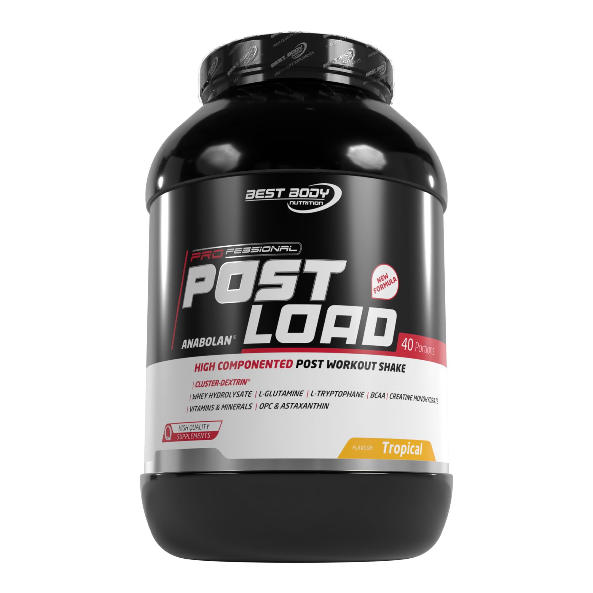 Best Body Nutrition Anabolan Post Load 2.0 – 1800g Tropical – Shake mit Wheyhydrolysat, Creatin, BCAA, Vitaminen & Mineralstoffen – für aktive Ernährung nach dem Training – ohne Gluten, vegetarisch