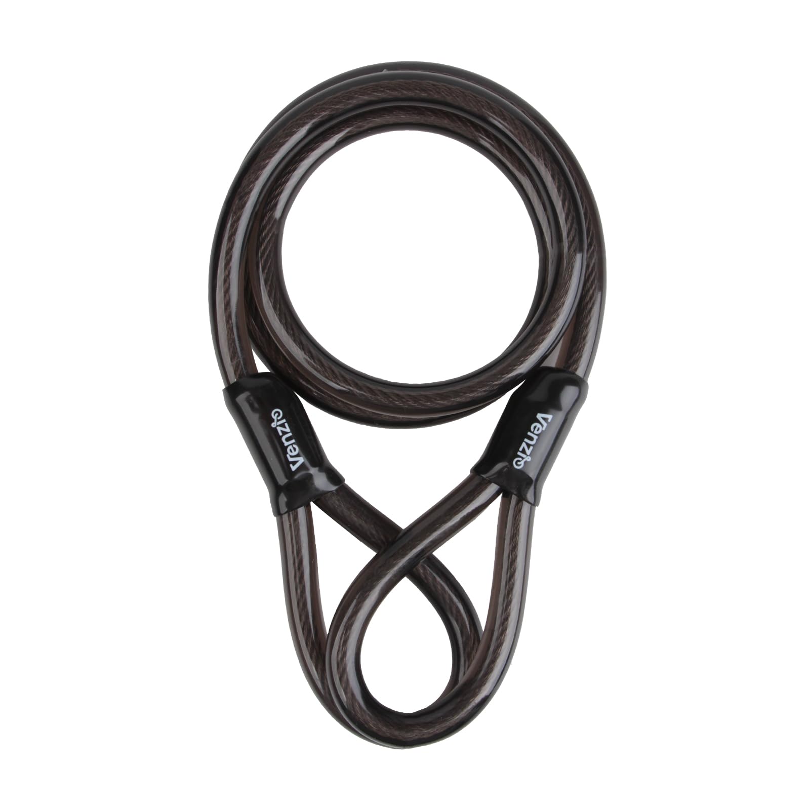 Venzio Cavo antifurto resistente da 12 mm con passanti, cavo di sicurezza in acciaio, catena antifurto rivestita in PVC, per biciclette, cancelli, griglie, generatori