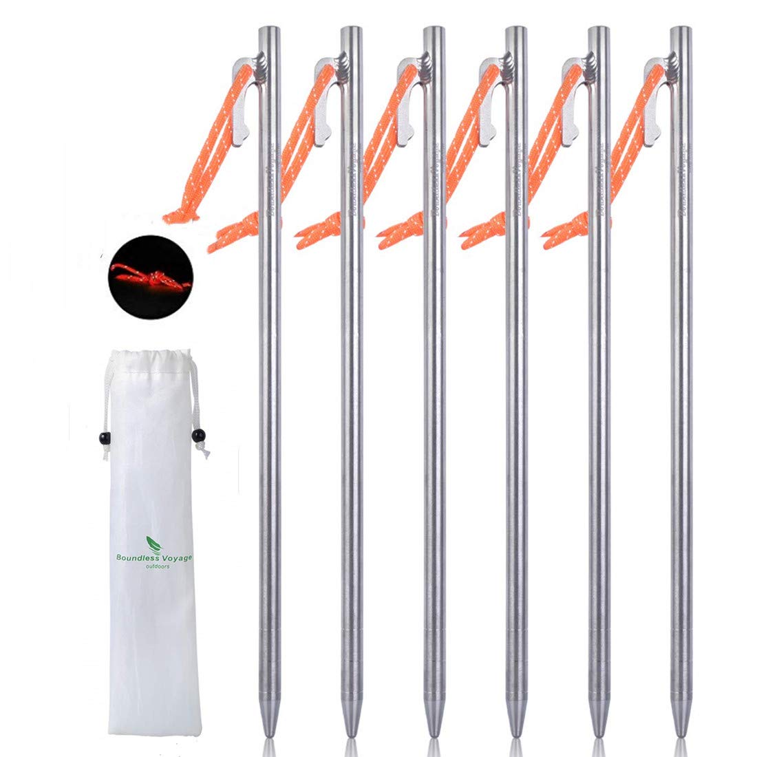 Buy ZYvoyage Titanium Tent Stakes,HeavyDuty Titanium Alloy Tent Stakes