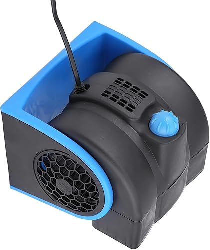 Zerone Ventilador de aire para automóvil de CC, portátil, de bajo ruido, 12 V, ventilador eléctrico de velocidad ajustable, silencioso para tu