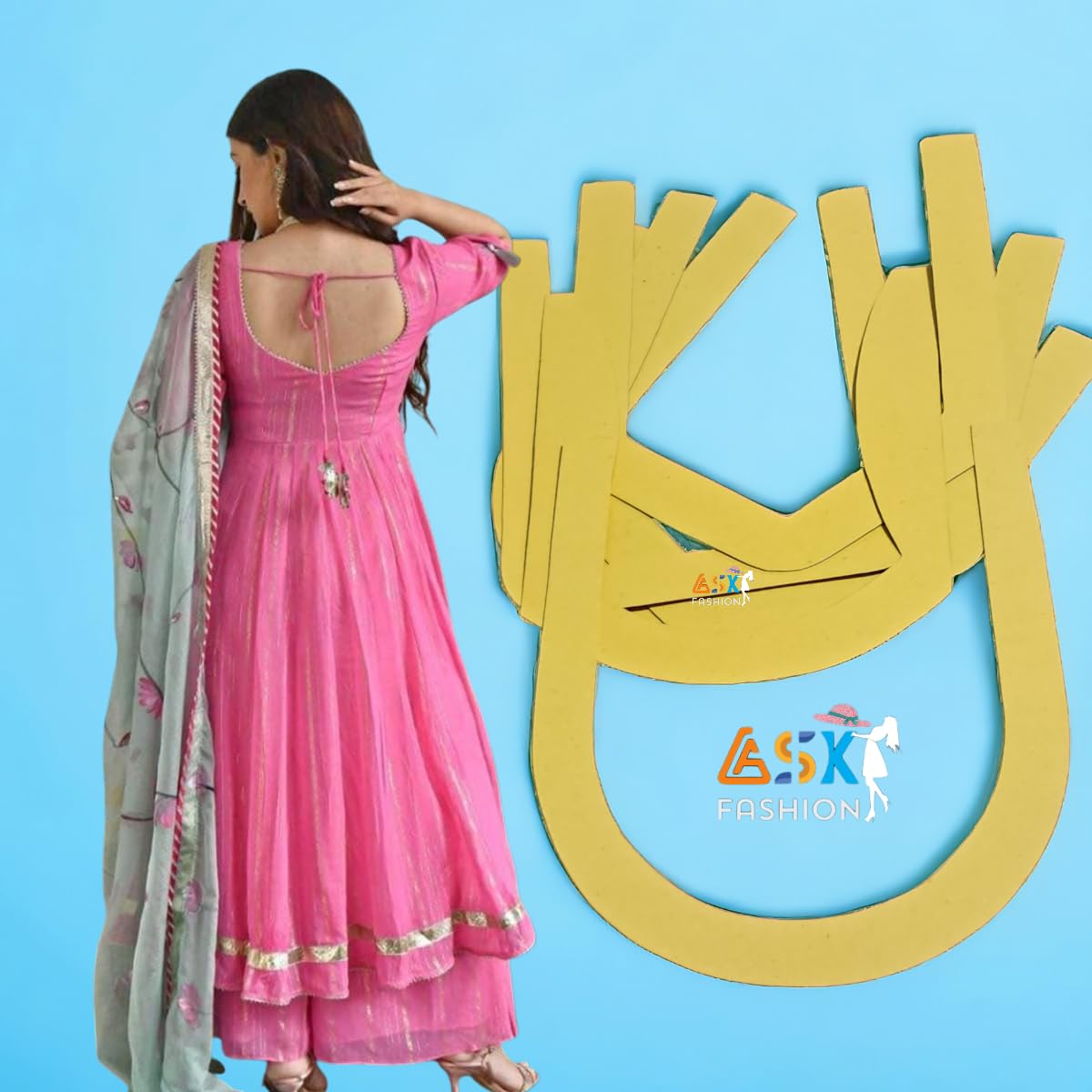 21 Unique Neck Designs Patterns for Blouse/Kurti/Frocks/Sewing/Tailoring/Stencils/Farma/Neck Templates Easy to Draw/Pharma - (21 Full Designs) 2