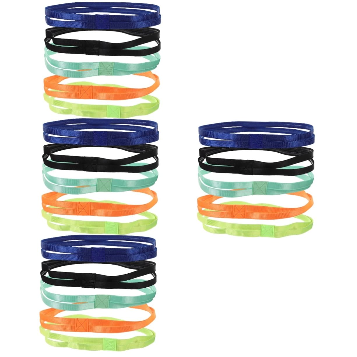 TOYANDONA Diademas Antideslizantes para De Bandas De Cabello Elásticas para Yoga Fluorescente