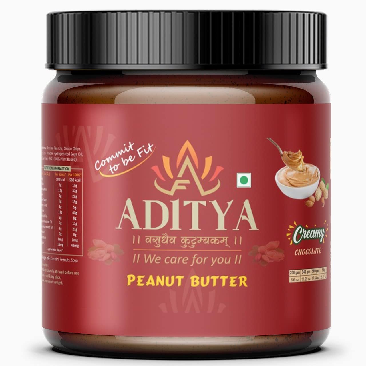 ADITYA High Protein Peanut Butter Chocolate Flavour Creamy | Gluten Free, Zero Trans Fat Unsweetened Chocolate Peanut Butter 510 Gram (B0BWTZR8XZ) Amazon Price History, Amazon Price Tracker