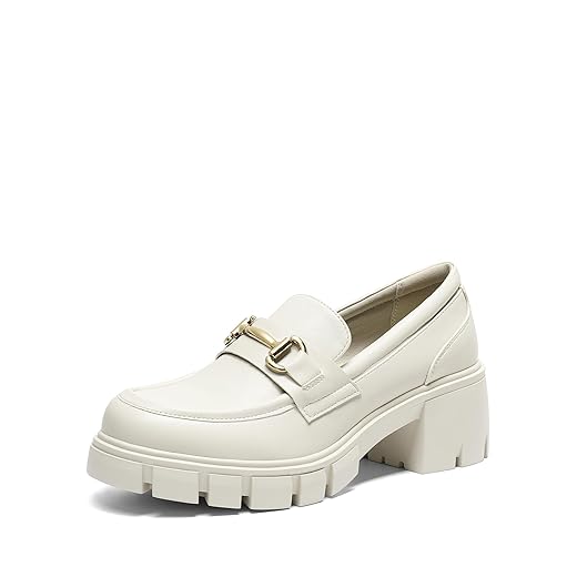 DREAM PAIRS Loafers for Women Platform Chunky Loafers Slip On Casual Shoes