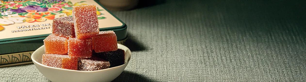 LE ROY RENÉ Epicerie Fine - Pâtes de fruits : (Lot de 2, Réglette Or 190g Assortiment Tradition)
