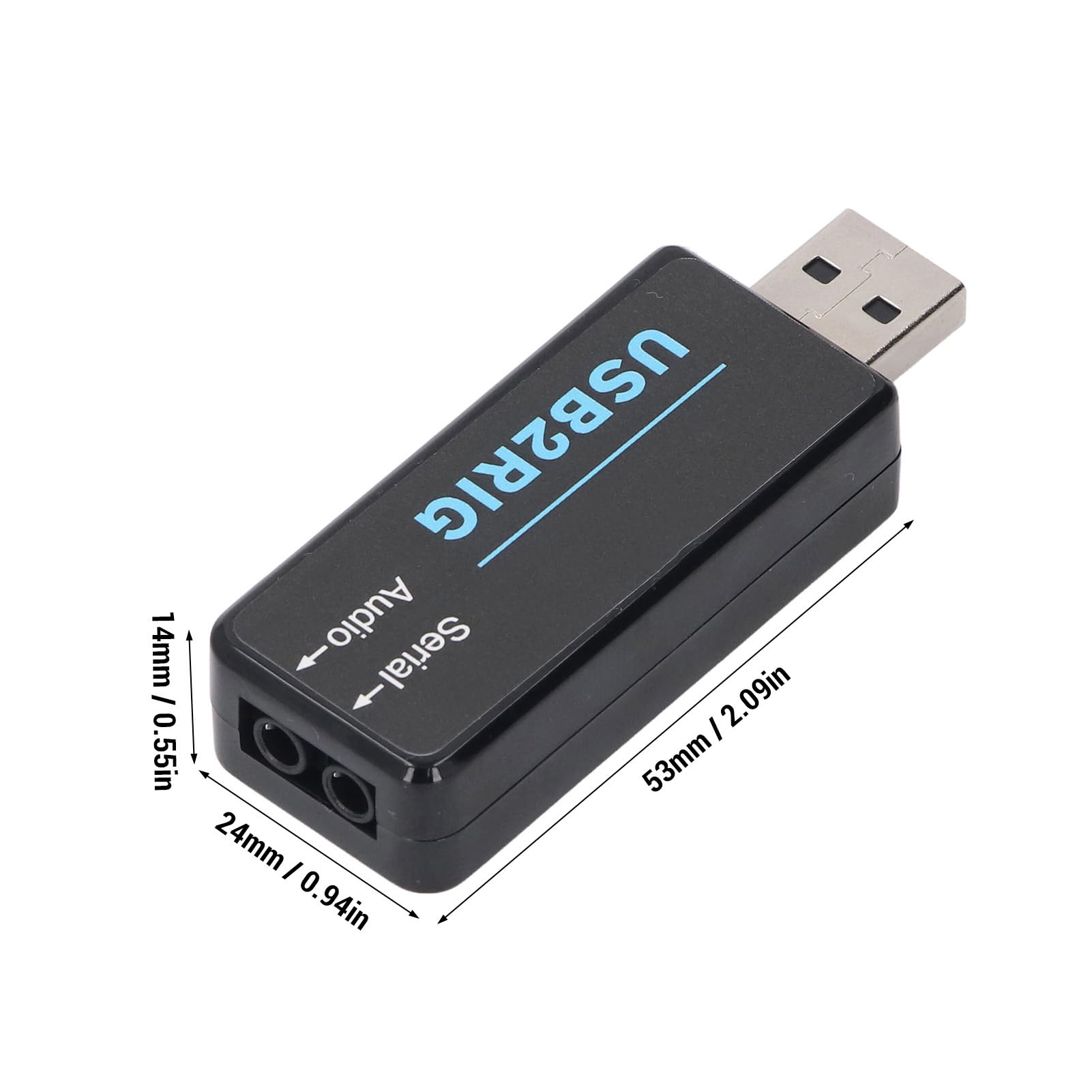 Adattatore Audio USB, 3.5mm 2 in 1 Doppio Adattatore Adattatore di Schede Audio Esterna, Supporto TTL/232/CIV, per Scheda Audio