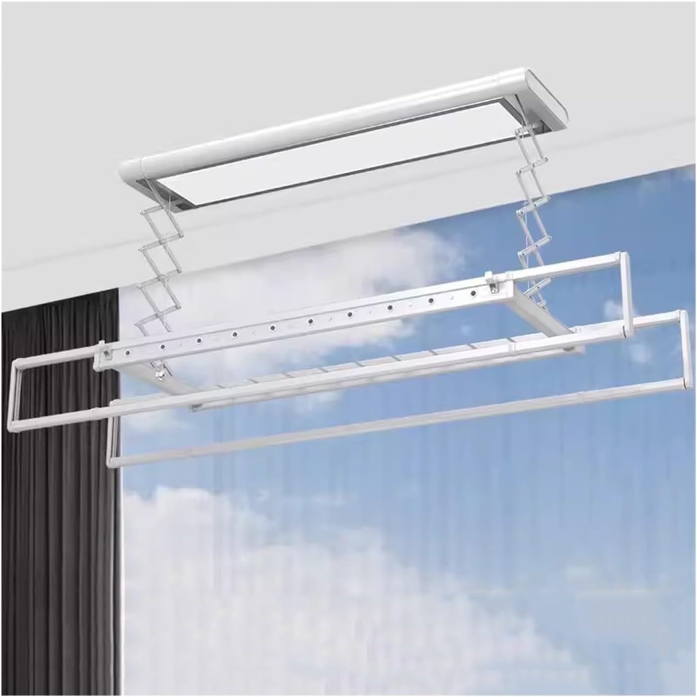 Clothes Horse Clothes AirerClothes Horse Clothes AirerUltra Thin Invisible Electric Drying Rack Remote Control Fully Automatic Lifting Clothes Hanger Household Balcony in