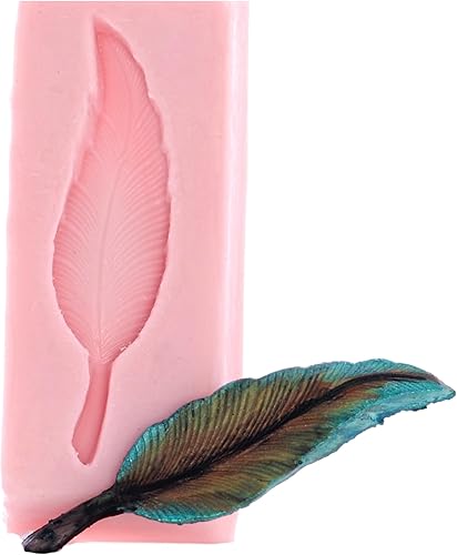 El molde de plumas Southwestern hace tu propio chocolate occidental, fondant, caramelo, resina, arcilla, flexible y fácil de usar.