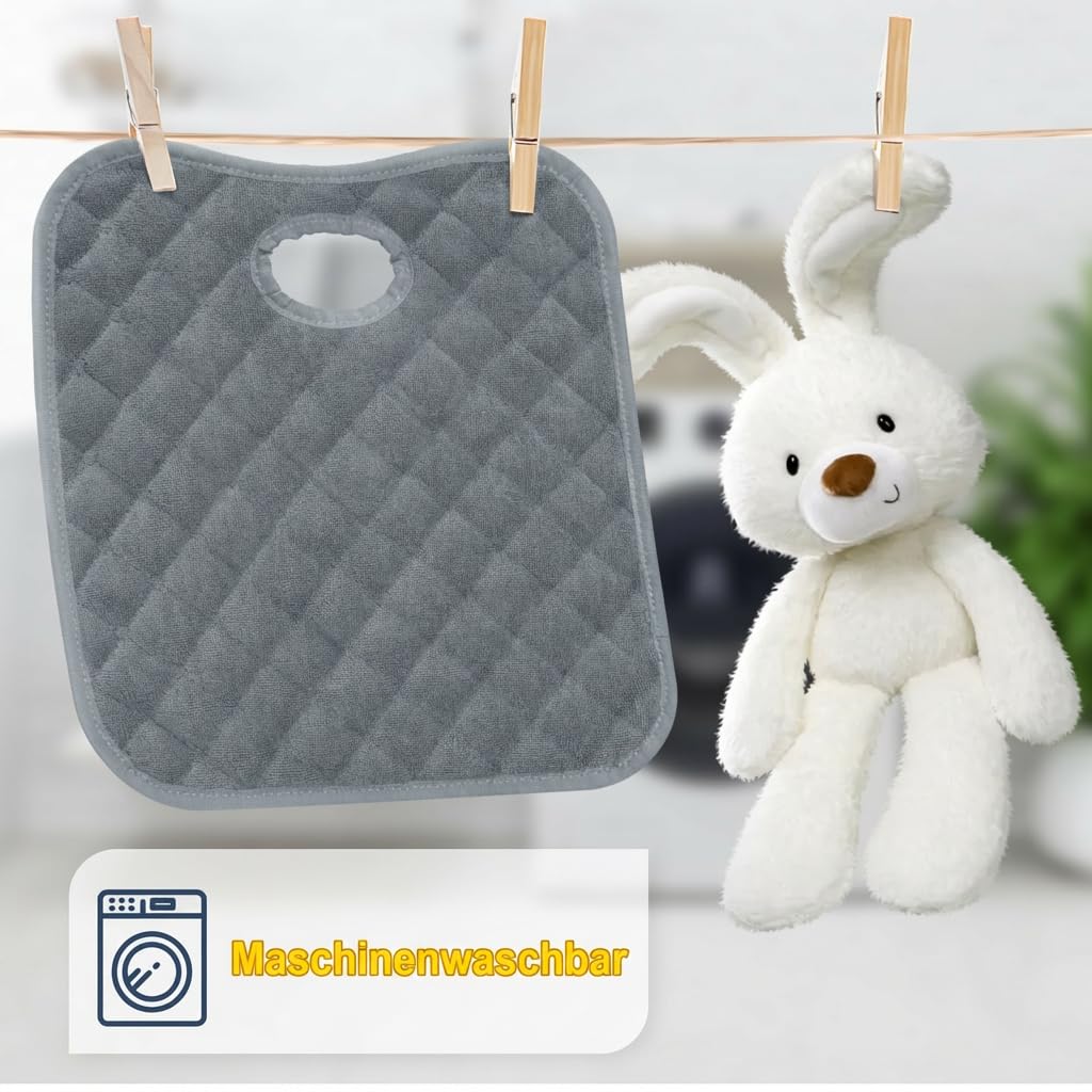 2PCS Waterproof Baby Car Seat Protectors, Car Seat Protector Potty Training Liner for Toddler Baby Kids (Grey&Black） — view 6