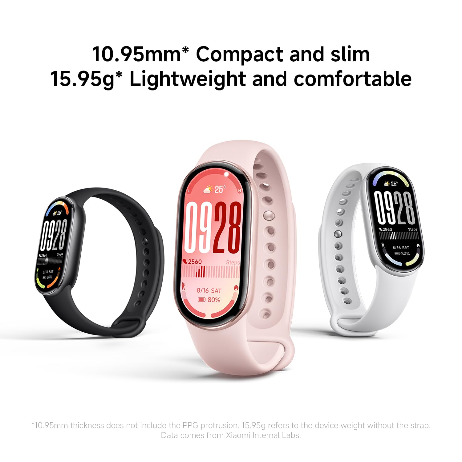 Xiaomi Smart Band 10 (Fitness Tracker), 1.72" AMOLED display, multimateriale, autonomia 21 gg, ricarica rapida, 150+ sport, monitoraggio benessere e sonno, HyperOS 2.0, resistente 5ATM, Compass
