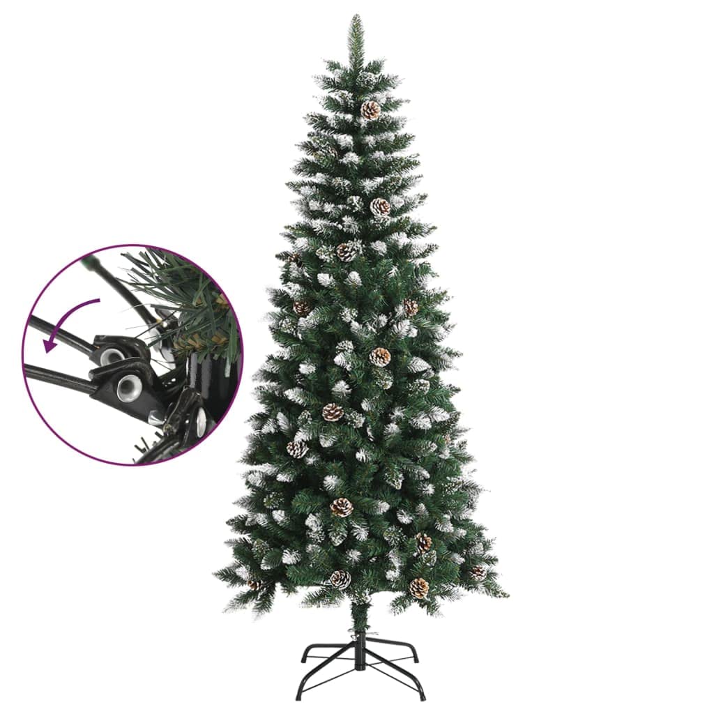 Albero Di Natale Con Luci,Albero Di Natale Foltoalbero Di Natale Artificiale Con Base Verde 150 Cm Pvc Adatto Per Ingresso, Festa, Cortile, Giardino, Hotel, Negozio