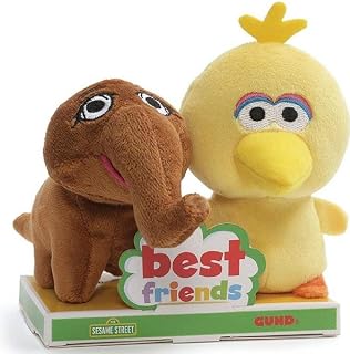 GUND Sesame Street Big Bird and Mr. Snuffleupagus BFF Plush Set